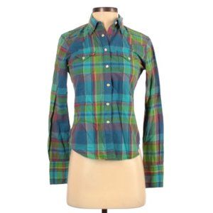 Denim & Supply Ralph Lauren Multicolored Plaid 100% Cotton Long Sleeved Shirt